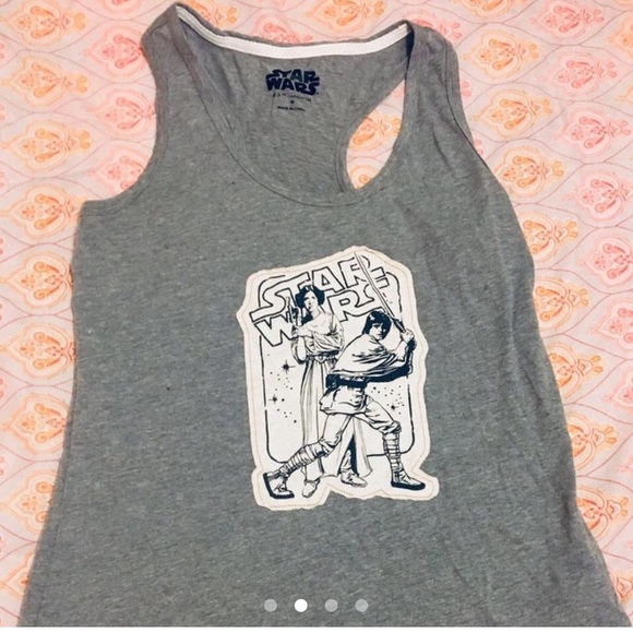 Grey Collectibles Luke & Leia Starwars Racerback Tank Top - Picture 8 of 11